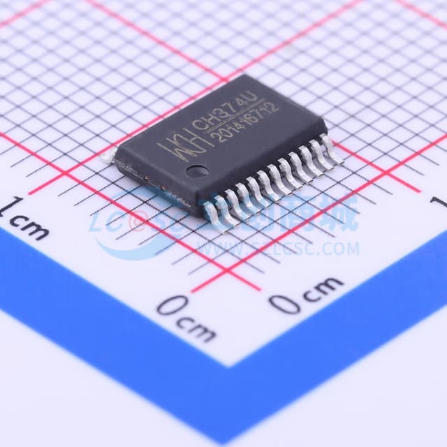 USB总线接口芯片CH374实物图