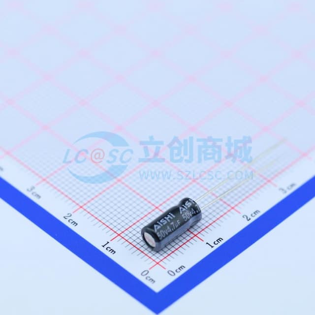 4.7uF ±20% 50V 【引线】实物图