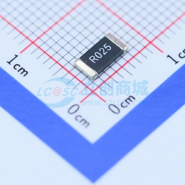 25mΩ ±1% 1W 合金电阻实物图