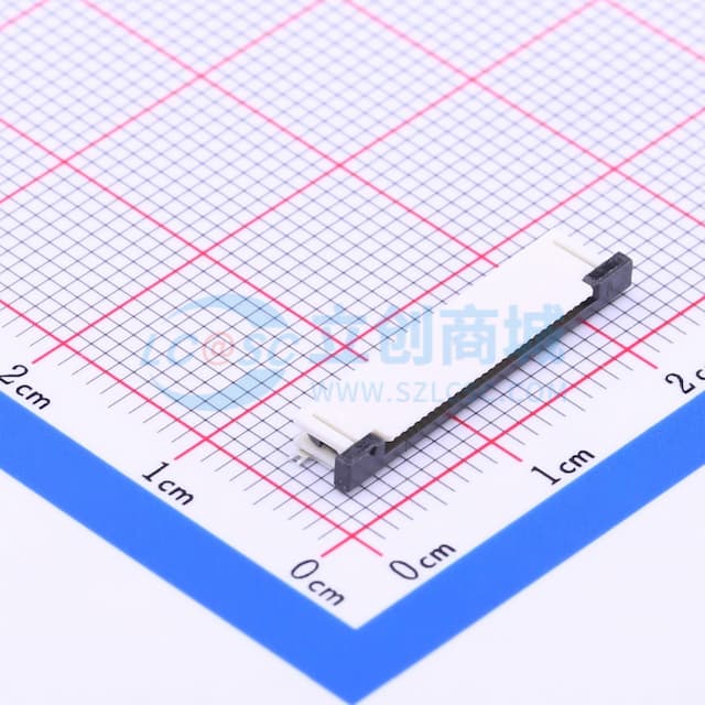 间距:0.5mm P数:30P 抽屉式 上接实物图