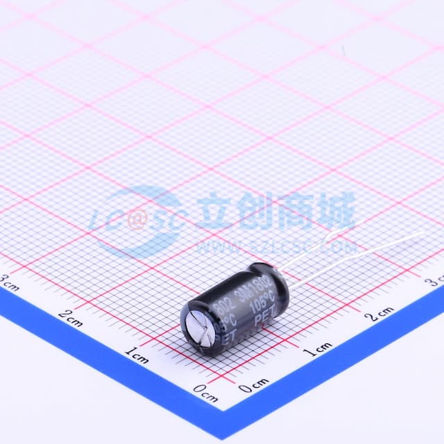 100uF ±20% 25V 【引线】实物图