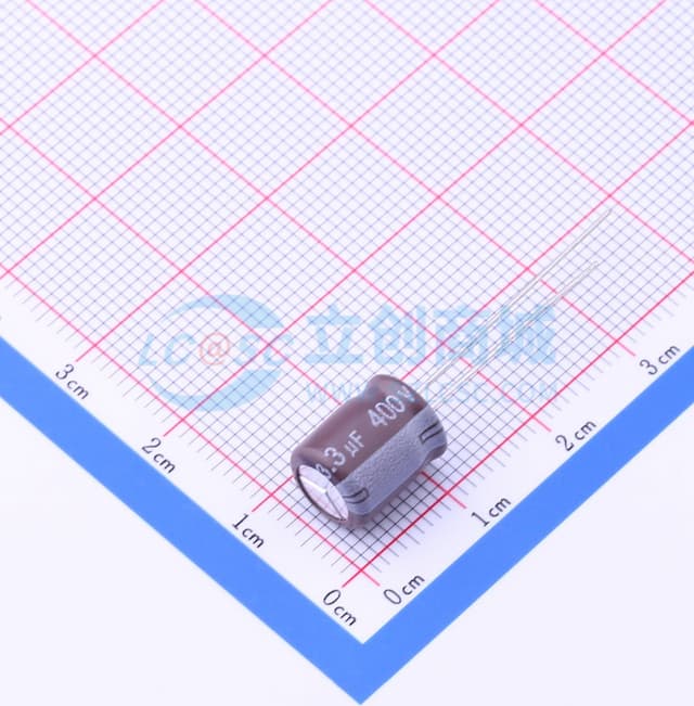 3.3uF ±20% 400V 【插件】实物图