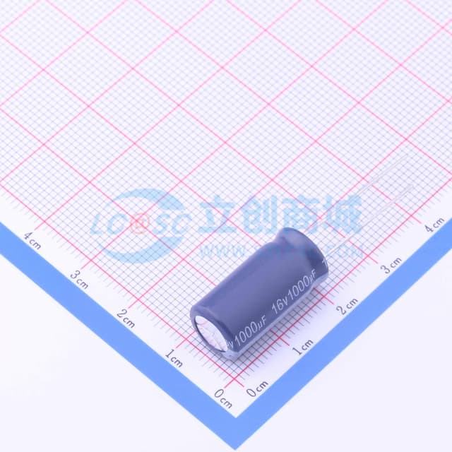 1000uF ±20% 16V 【引线】实物图