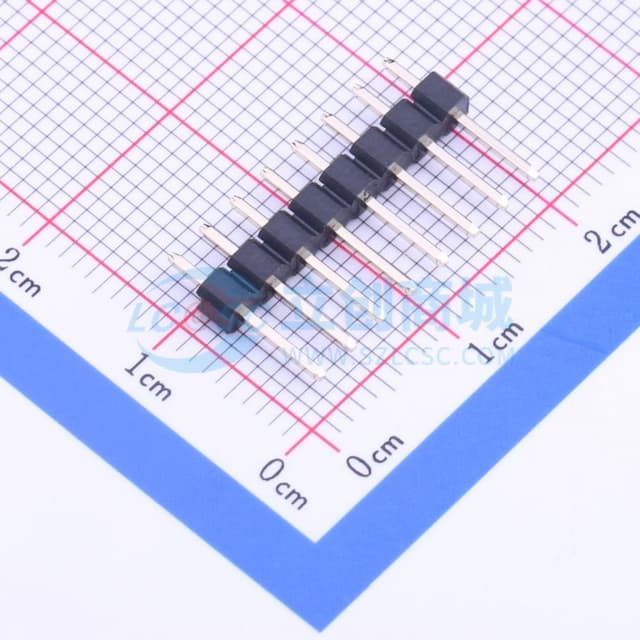 1x8P 间距:2.54mm 直插 【排针】实物图