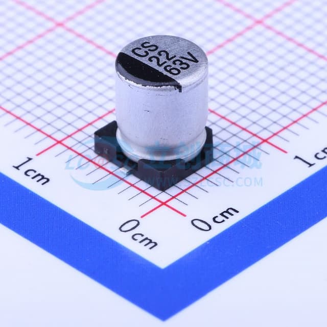 22uF ±20% 63V实物图