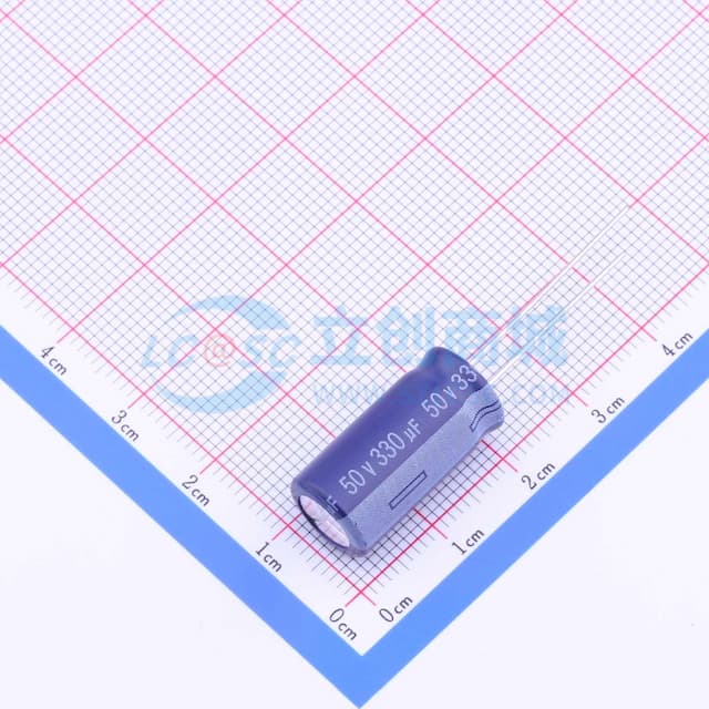 330uF ±20% 50V 【引线】实物图