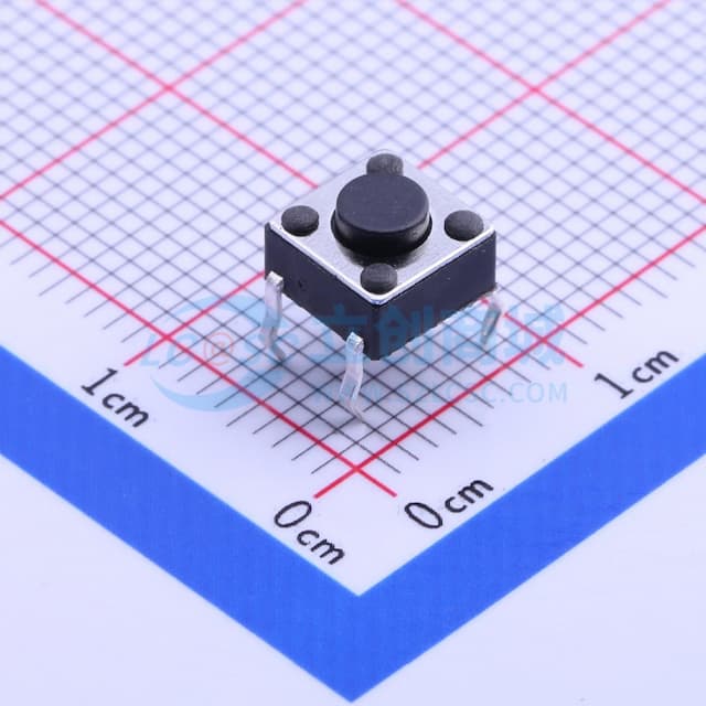 6*6*4.3mm 直插 轻触开关 【轻触】实物图