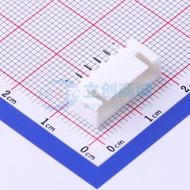 系列:XH 间距:2.5mm 1x6P 【插件】实物图