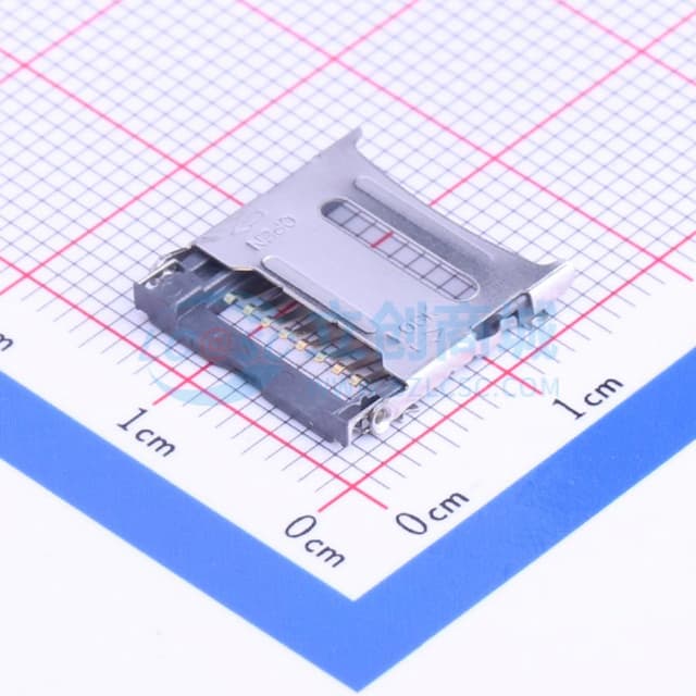 翻盖式 MicroSD卡(TF卡) 卡座实物图