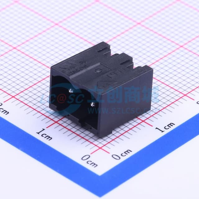 5.08mm 1x2P 排数:1 每排P数:2 【插拔】实物图