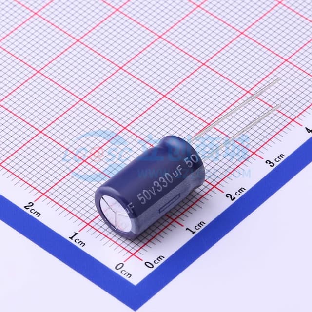 330uF ±20% 50V 【引线】实物图