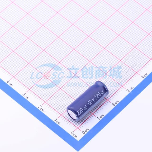 220uF ±20% 50V 【插件】实物图