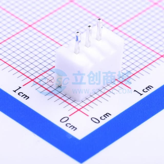 1x3P 间距:2.5mm 直插 系列:XH 【插件】实物图