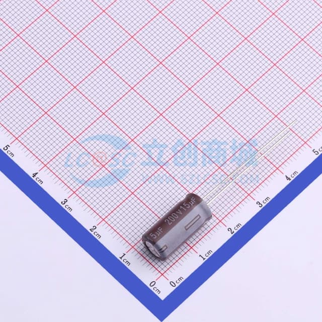 15uF ±20% 200V 【插件】实物图