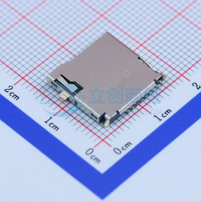 自弹式 MicroSD卡(TF卡) 卡座实物图