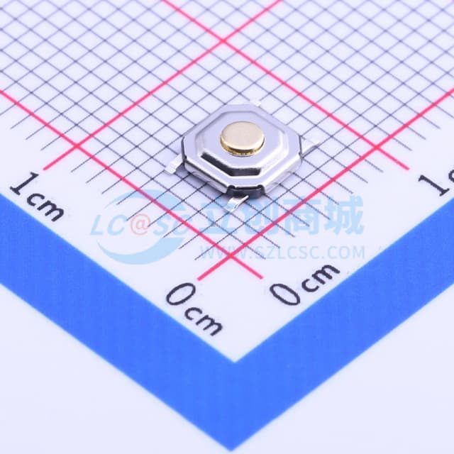5.2*5.2*1.5mm 立贴 轻触开关实物图