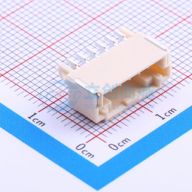 1x6P 间距:2mm 卧贴 系列:DuraClik(MX 2.0)实物图