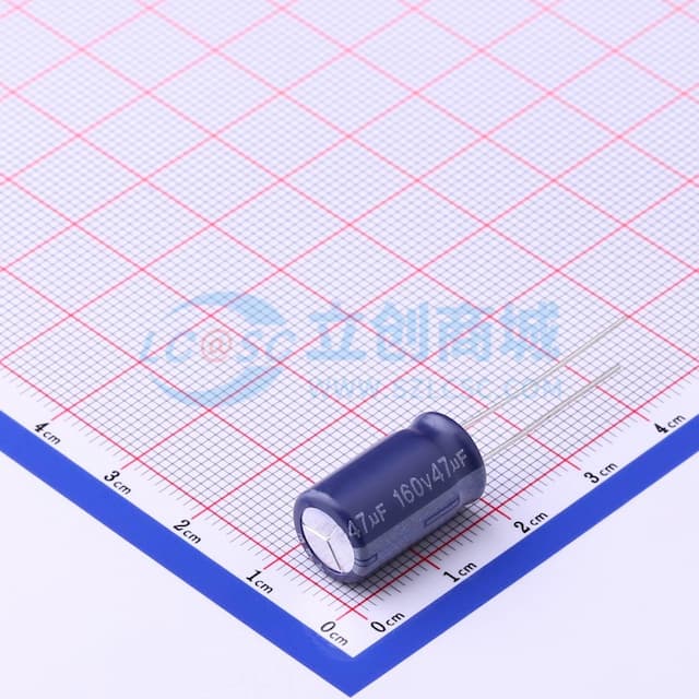 47uF ±20% 160V 【引线】实物图