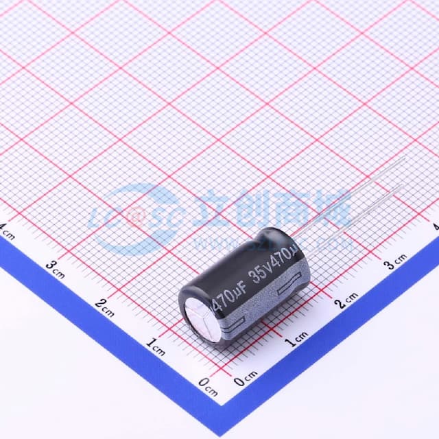 470uF ±20% 35V 【引线】实物图