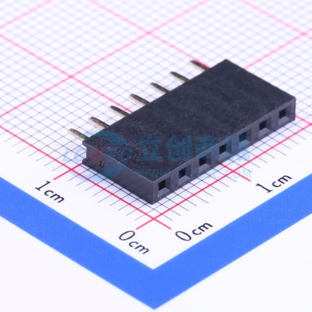 间距:2.54mm 1x7P 直插实物图