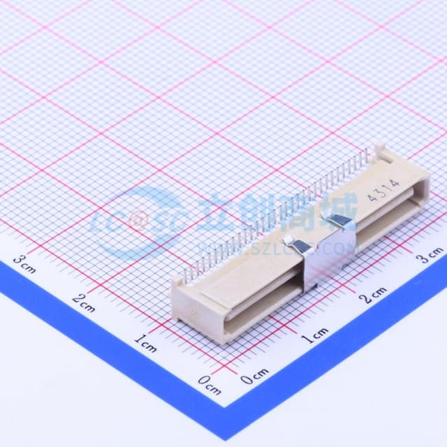 间距:1mm PIN:64P 立贴实物图