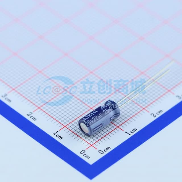 22uF ±20% 25V 【引线】实物图