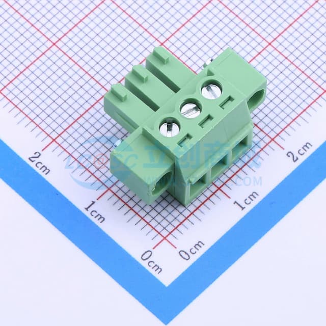 螺丝固定 1x3P 3.81mm 排数:1 每排P数:3实物图