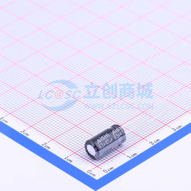 47uF ±20% 63V 【引线】实物图