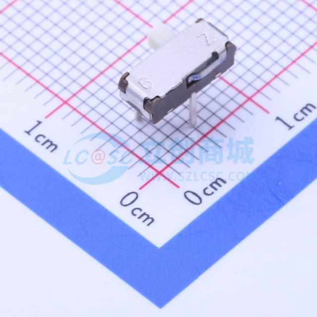 3.5(H)mm，2.0mm 行程 滑动开关【插件】实物图