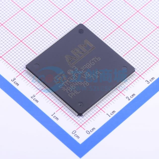带DSP和FPU的高性能高级系列ARM Cortex-M4 MCU，具有1 MB Flash、180 MHz CPU、ART加速器、Chrom-ART加速器、TFT、带SDRAM的FMC和TFT实物图