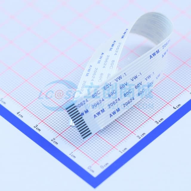 FFC连接线 14P 间距1.0mm 长13CM 同向实物图