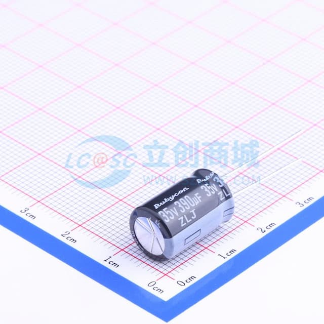 390uF ±20% 35V 【引线】实物图