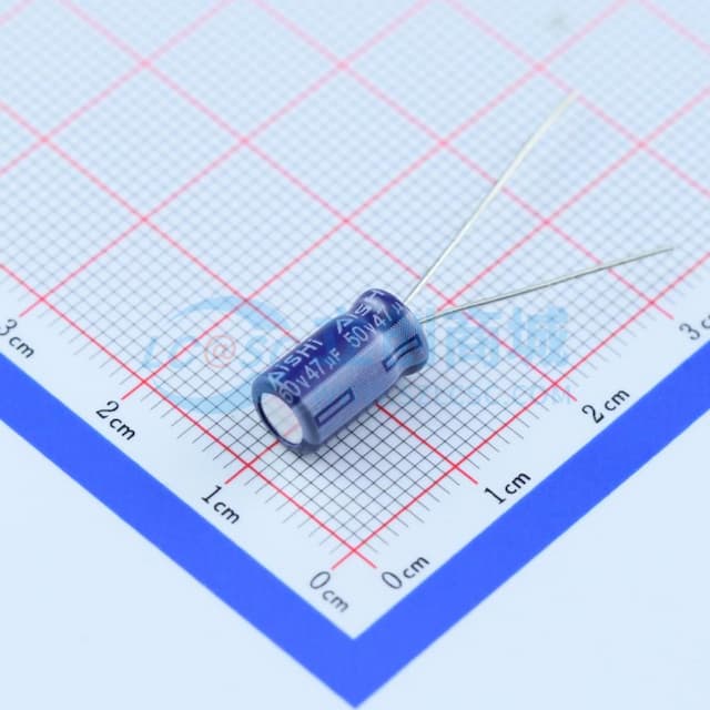 47uF ±20% 50V 【引线】实物图