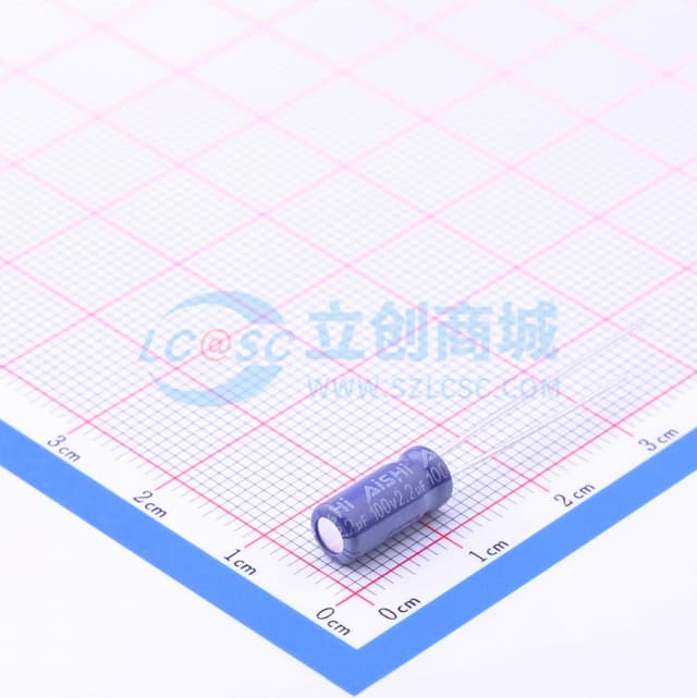 2.2uF ±20% 100V 【引线】实物图