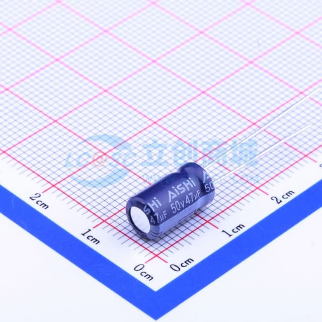 47uF ±20% 50V 【引线】实物图