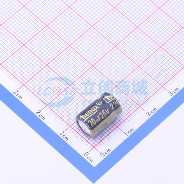 220uF ±20% 25V 【插件】实物图