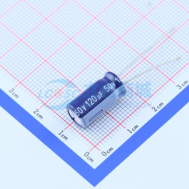 120uF ±20% 50V 【插件】实物图