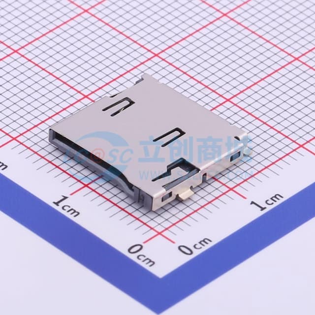 自弹式 MicroSD卡(TF卡) 卡座实物图