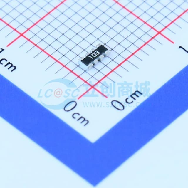 10kΩ ±5% 四位贴片排阻实物图