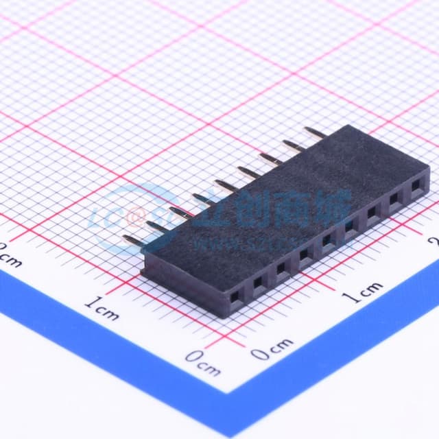 间距:2.54mm 1x9P 直插 【排针】实物图