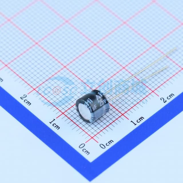 47uF ±20% 25V 【引线】实物图