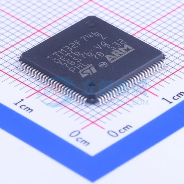 带DSP和FPU的高性能ARM Cortex-M7 MCU，具有512 KB Flash、216 MHz CPU、ART加速器、一级缓存和TFT实物图