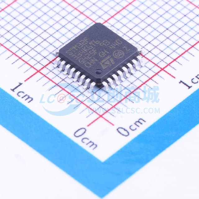 带DSP和FPU的主流混合信号ARM Cortex-M4 MCU，具有32 KB Flash、72 MHz CPU、CCM、5 Msps 12位ADC、比较器、运算放大器和高分辨率定时器实物图