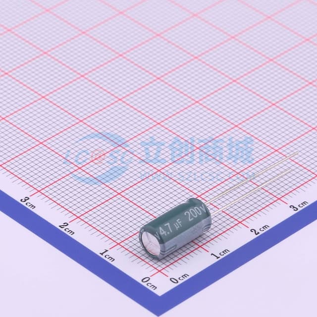 4.7uF ±20% 200V 【引线】实物图