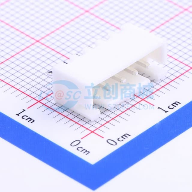 系列:XH 间距:2.5mm 1x5P 【插件】实物图
