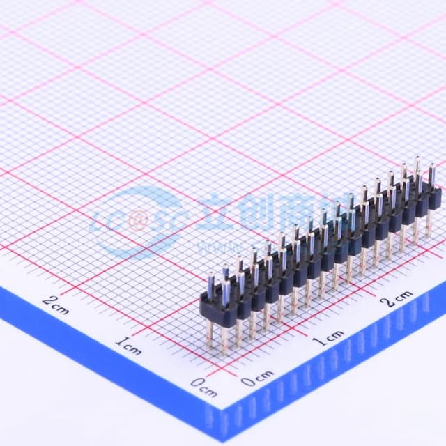 2x16P 间距:2mm 直插 【排针】实物图