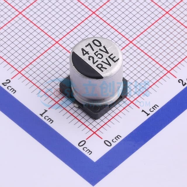 470uF ±20% 25V实物图
