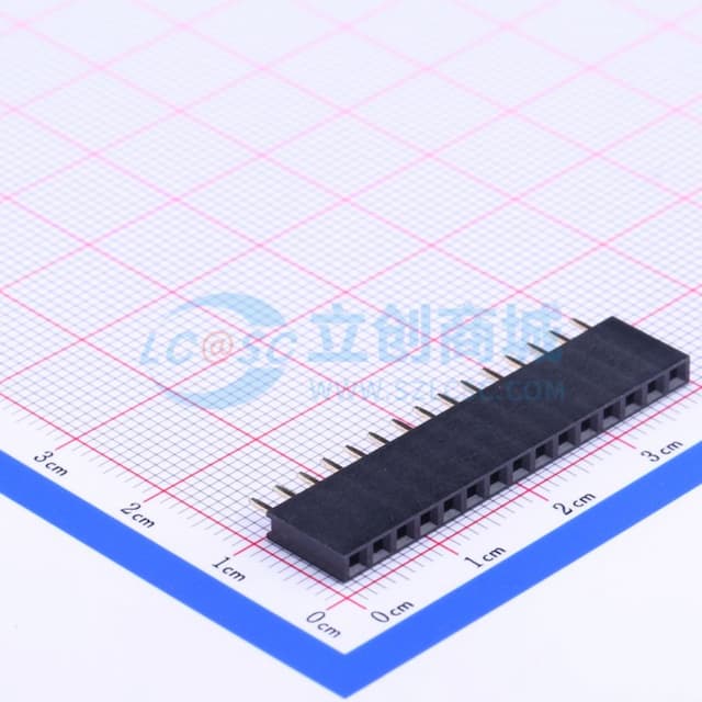 间距:2.54mm 1x15P 直插 【排针】实物图