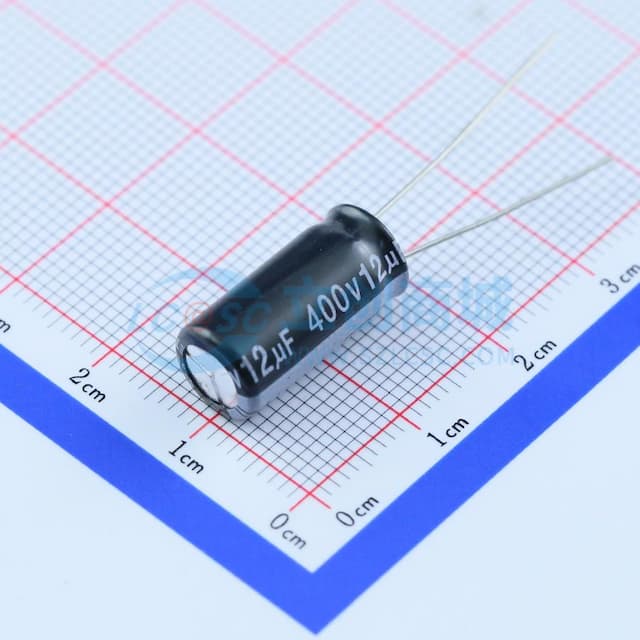 12uF ±20% 400V CLEAR 专门用于充电器【插件】实物图