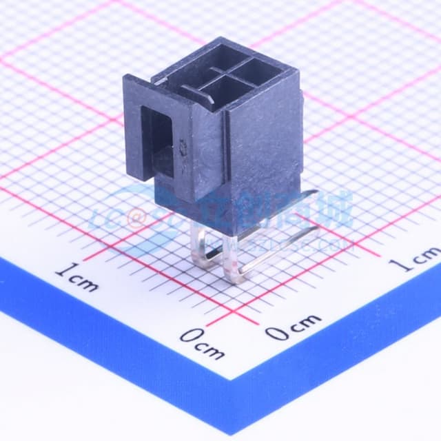 2x2P 间距:2.5mm 弯插 【插件】实物图
